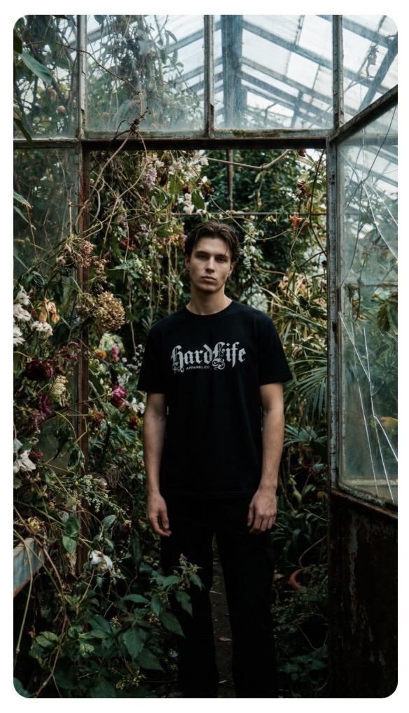 Hardlife Apparel Company greenhouse photoshoot - Philadelphia streetwear